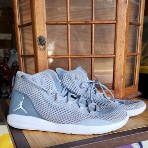 Air Jordan Nike Gray Mesh Sneakers